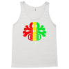 rasta skull and crossbones reggae dub club rave Tank Top