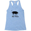 anti vegan task force Racerback Tank