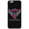 my hero is now my angel breast cancer awareness iPhone 6/6s Case