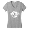 fake news Women's V-Neck T-Shirt
