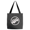 bass guitar rockband Tote Bags
