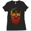 skull gradient Ladies Fitted T-Shirt