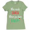 who need santa when you have daddy Ladies Fitted T-Shirt