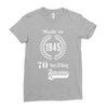 made in 1945 70 years of being awesome Ladies Fitted T-Shirt