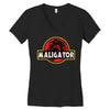 Maligator Women's V-Neck T-Shirt
