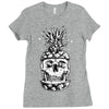 skull pineapple Ladies Fitted T-Shirt