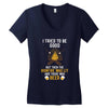 I Tried To Be Good Women's V-Neck T-Shirt