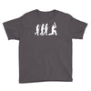 evolution of cricket white silhouette Youth Tee