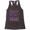 my mom is in heaven forever Racerback Tank