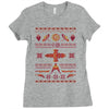 shiny sweater Ladies Fitted T-Shirt