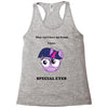 twilight has special eyes Racerback Tank