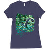 water lilies and nessy Ladies Fitted T-Shirt
