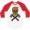 skull wood 3/4 Sleeve Shirt