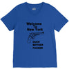 welcome to new york duck mother fucker black t shirt V-Neck Tee