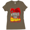 burn the patriarchy Ladies Fitted T-Shirt
