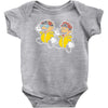 paper bad duo Baby Onesie