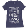 choose your weapon gamers Ladies Fitted T-Shirt