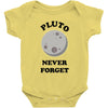 pluto never forget Baby Bodysuit