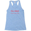 im a virgin Racerback Tank