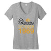 queens are born in october 1969 Women's V-Neck T-Shirt