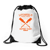 litchfield repair team Drawstring Bags