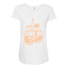 Never Give Up Uterine Cancer Awareness Maternity Scoop Neck T-shirt