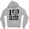 24 hour breakfast Zipper Hoodie