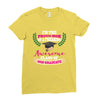 awesome glass of 2018 Ladies Fitted T-Shirt