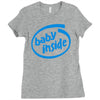 baby inside Ladies Fitted T-Shirt