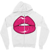 lips shiny Zipper Hoodie