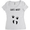 Guess What Baby Inside Pregnancy Announcement Women's Triblend Scoop T-shirt