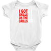 got skills on the grills apron Baby Onesie