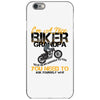 I'm A Nice Biker Grandpa So If I'm An Asshole To You You Need To Ask Y iPhone 6/6s Case