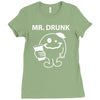 mr. Drunk Ladies Fitted T-Shirt