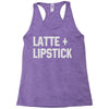 latte and lipstick Racerback Tank