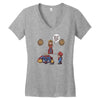 wrong game Women's V-Neck T-Shirt