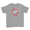 Floral Baby Name Youth Tee