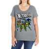 x turtles, mutants in a half shell Ladies Curvy T-Shirt