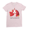 lung cancer awaneress Ladies Fitted T-Shirt
