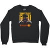 training to beat saiyan or at least warrior anime gym workout lifting Crewneck Sweatshirt