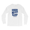 official t shirt mens you me at six sinners never sleep big all sizes Long Sleeve Shirts