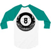8ball skull 3/4 Sleeve Shirt