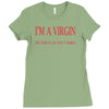 im a virgin Ladies Fitted T-Shirt