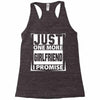 Just One More Girlfriend I Promise Racerback Tank