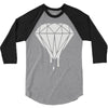 dripping diamond 3/4 Sleeve Shirt