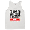 conor mcgregor apologize ufc mma notorious Tank Top