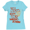 ocean is the only medication Ladies Fitted T-Shirt