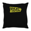 retro back to the future Throw Pillow