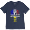 vivre en france des racines belges V-Neck Tee