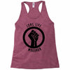 long live wakanda Racerback Tank